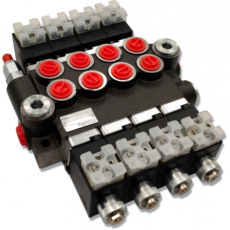 ROZDZIELACZ HYDRAULICZNY 4 SEK 50L ELEKTRYCZNY 24V